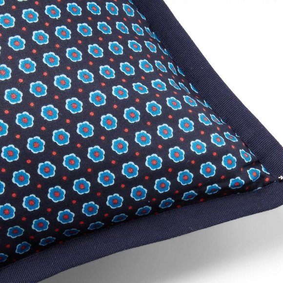 Lauren Ralph Lauren Carter Foulard Square Reversible Throw Pillow Navy - Picture 2 of 4